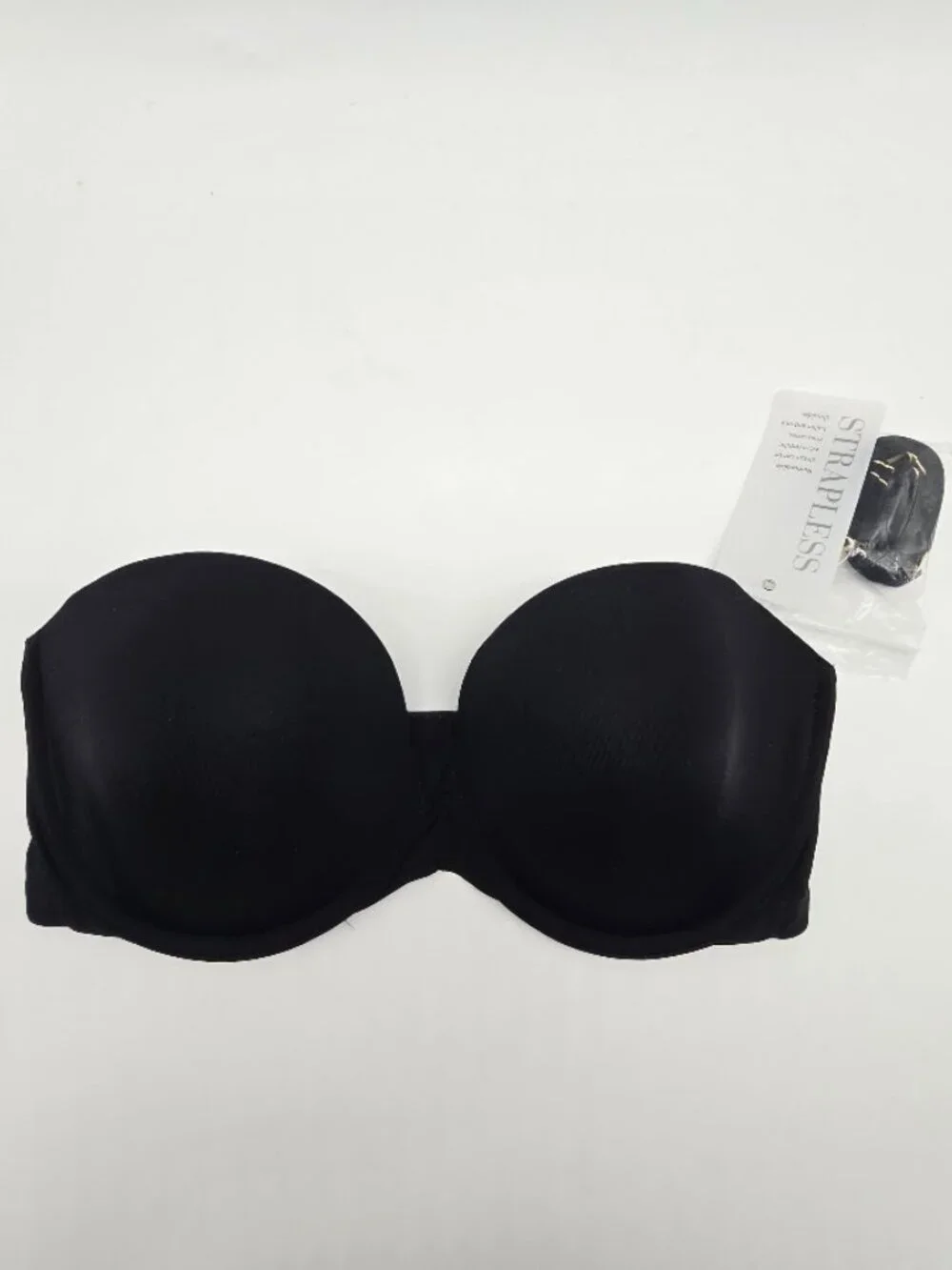 Natori Minimal Strapless Underwire Bra 32D Black